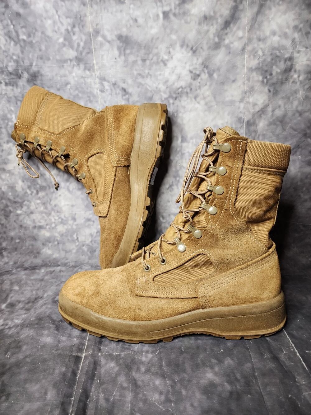 Belleville AFTWC Military Combat Boots Gortex Tan Certified Safe to Fly Size 9.5